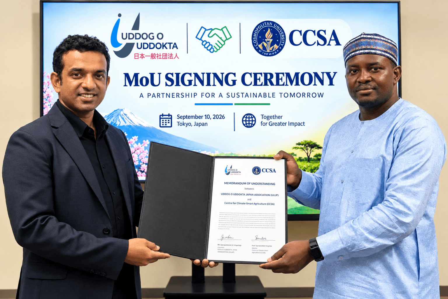 CCSA and UUJP Forge Strategic Japan–Nigeria Partnership to Advance Climate-Smart Agriculture, Agri-Entrepreneurship and Sustainable Development