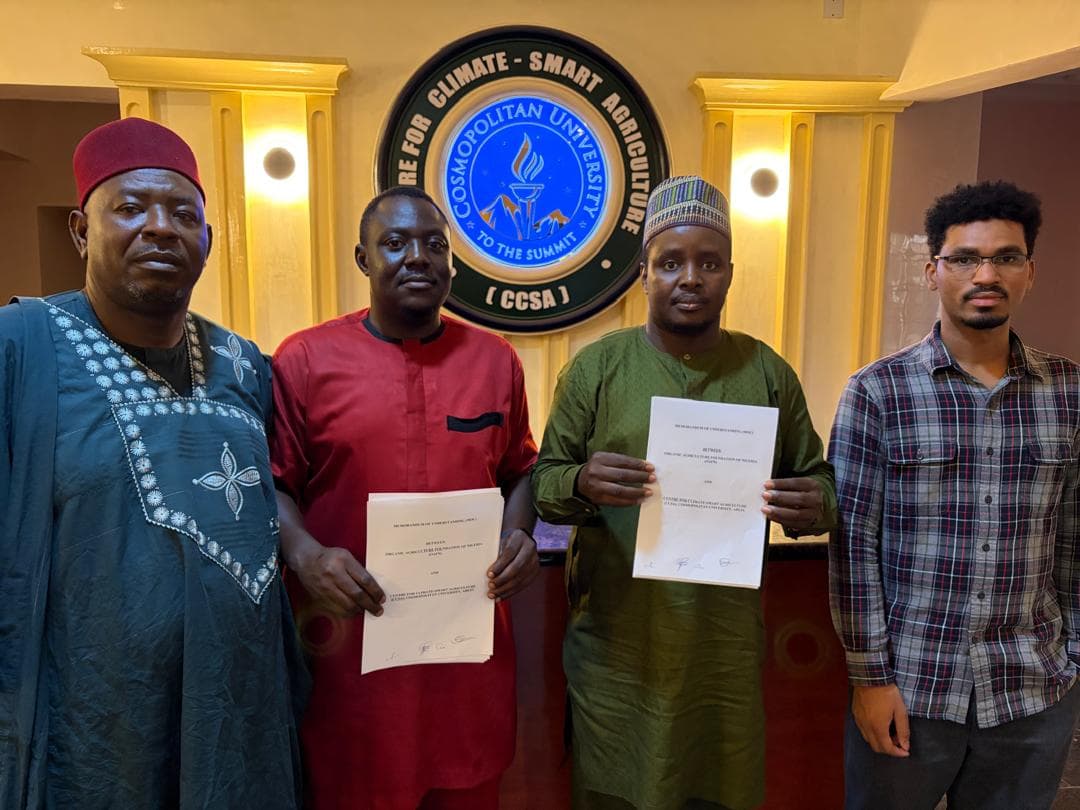 CCSA and OAFN Sign MoU to Advance Organic and Climate-Smart Agriculture in Nigeria