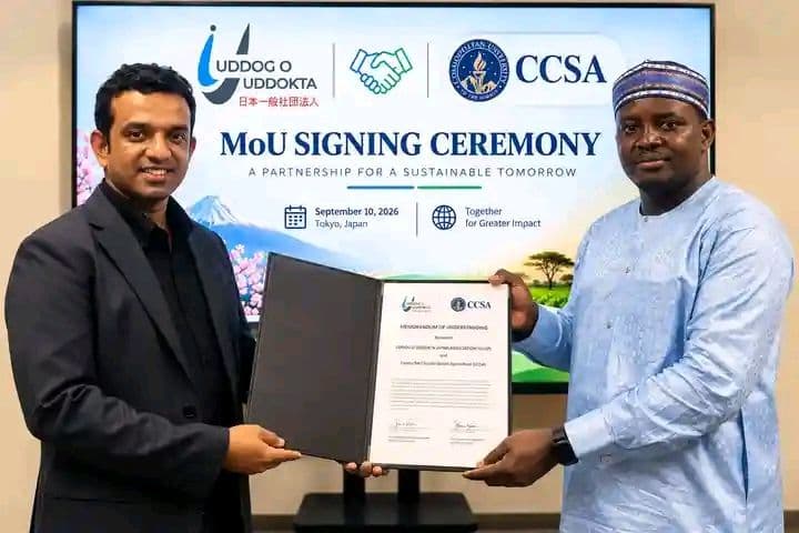 CCSA and UUJP Forge Strategic Japan–Nigeria Partnership to Advance Climate-Smart Agriculture, Agri-Entrepreneurship and Sustainable Development